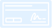 A light orange outline of a check with lines, a signature and boxes.