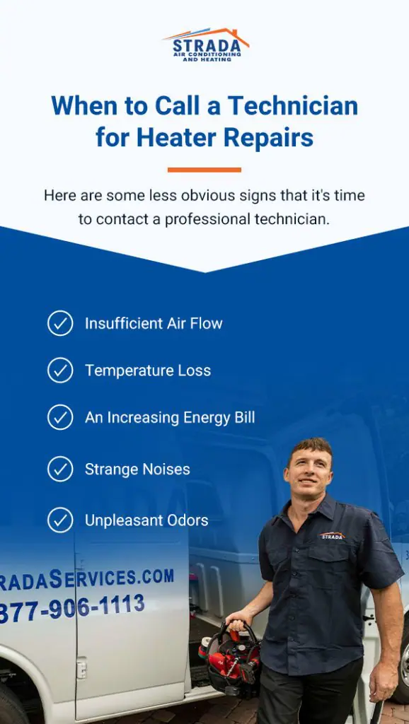 When to Call a Technician for Heater Repairs