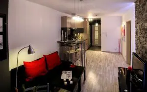 Indoor shot of home with custom lighting