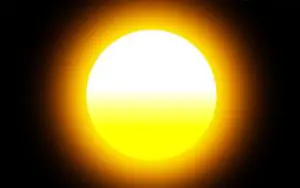 Shot of glowing sun