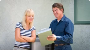 Service Technician Speaking with Customer