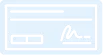 A light orange outline of a check with lines, a signature and boxes.